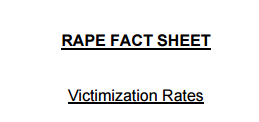 RAPE FACT SHEET
