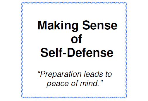 Making Sense of Self-Defense