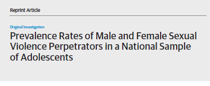 Prevalence rates of male and female sexual violence perpetrators in a national sample of adolescents